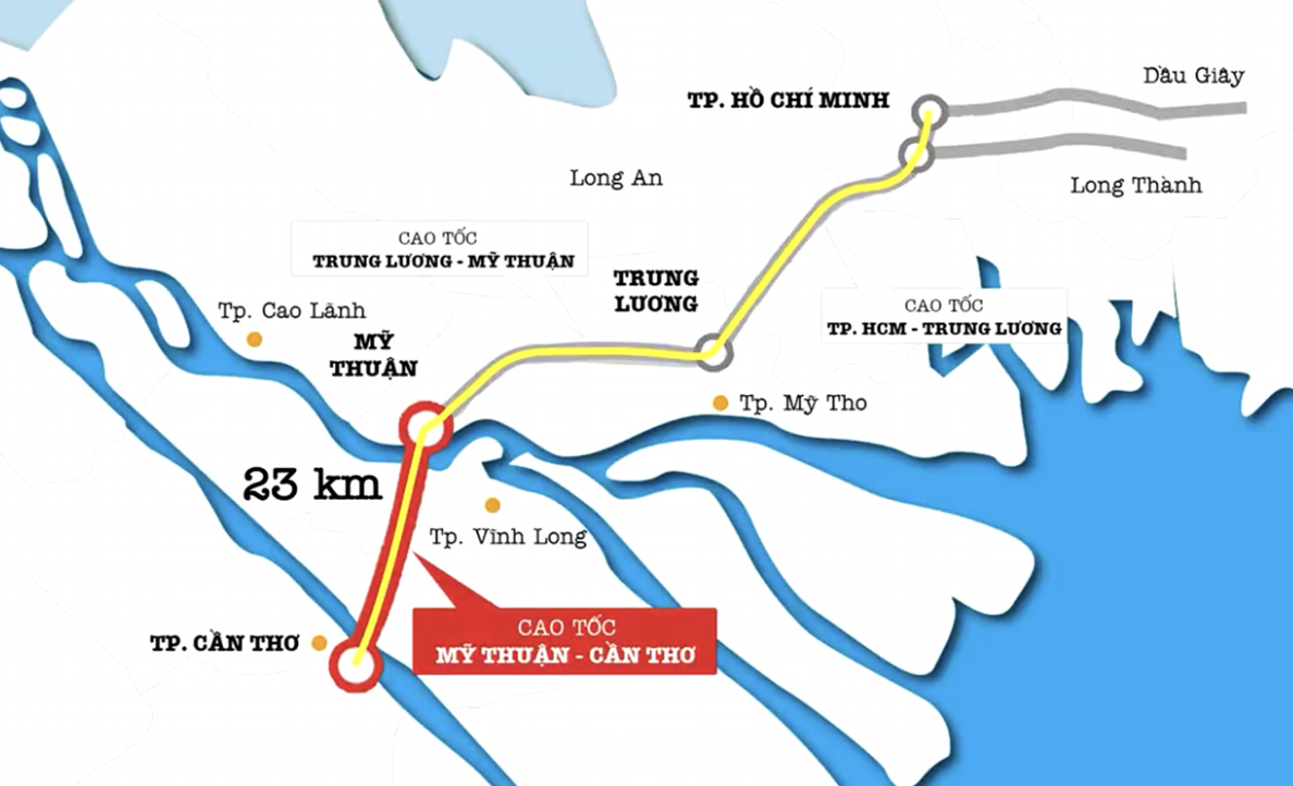 Gói thầu XL-02 thuộc Dự án đầu tư xây dựng công trình đường cao tốc Mỹ Thuận – Cần Thơ